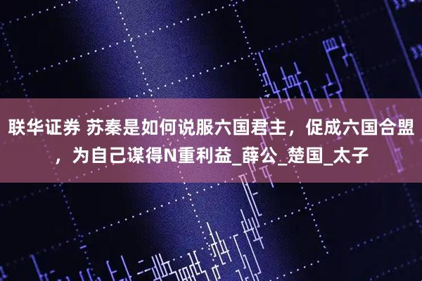 联华证券 苏秦是如何说服六国君主，促成六国合盟，为自己谋得N重利益_薛公_楚国_太子