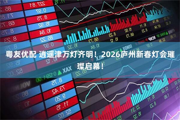 粤友优配 逍遥津万灯齐明！2026庐州新春灯会璀璨启幕！